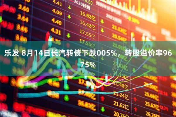 乐发 8月14日长汽转债下跌005%,转股溢价率9675%