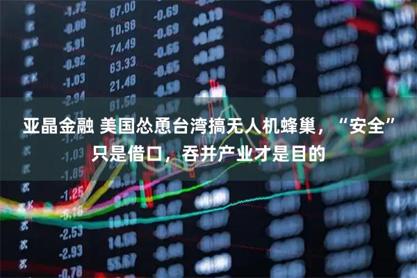 亚晶金融 美国怂恿台湾搞无人机蜂巢，“安全”只是借口，吞并产业才是目的
